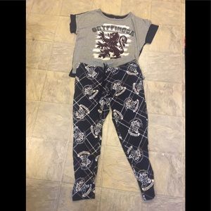 Harry Potter Gryffindor Navy Blue & Gray Pajamas!
